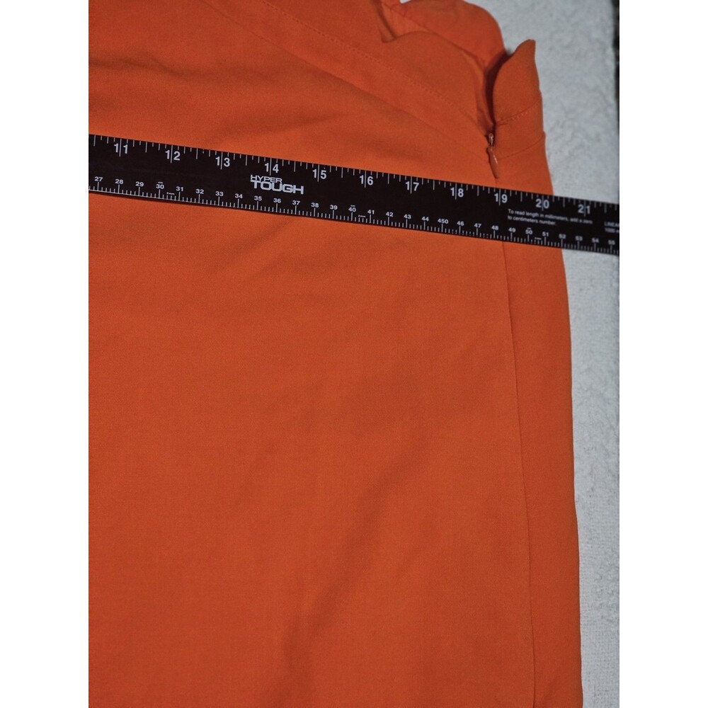 Victoria Beckham for Target Dress Womens Orange XL One Shoulder Scallop Ruffle - Picture 15 of 15